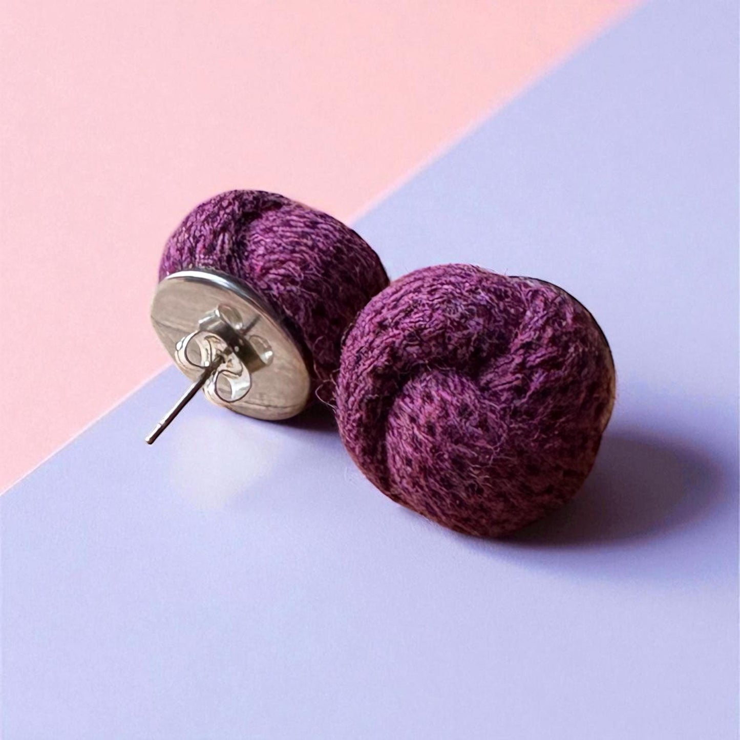 Handmade Macramé Knot Earrings