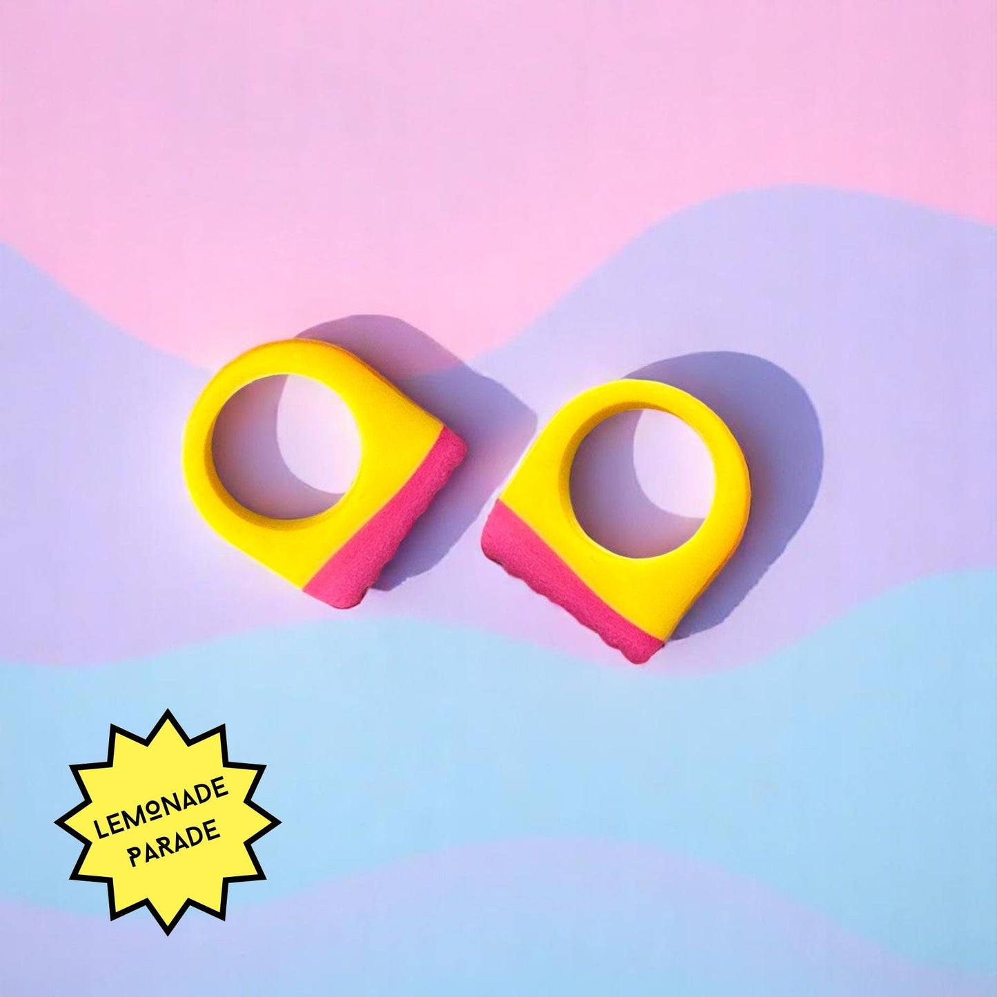 Chunky Polymer Clay Statement Ring