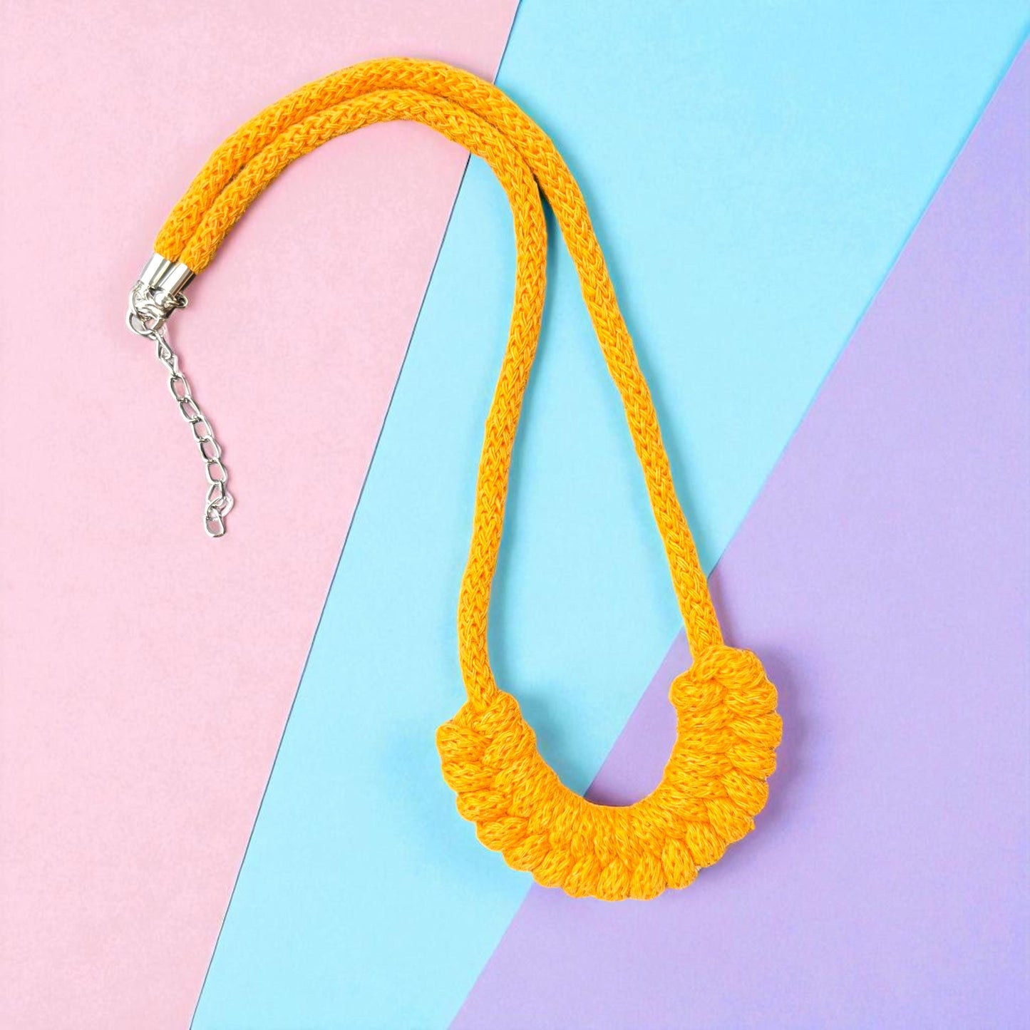 Girls Woven Macrame Necklace