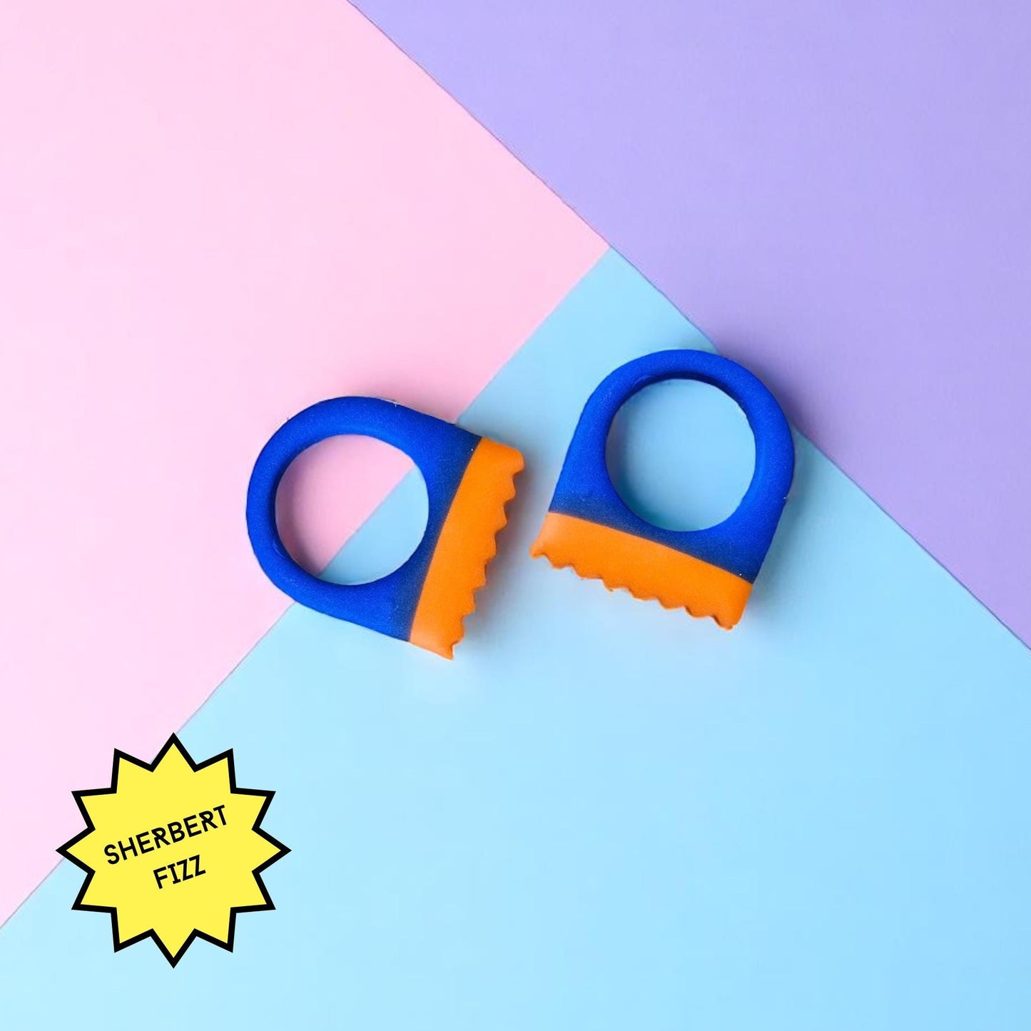 Chunky Polymer Clay Statement Ring