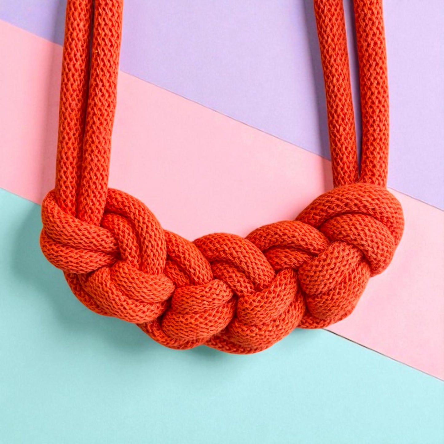 Handmade Loop Knot Macramé Necklace