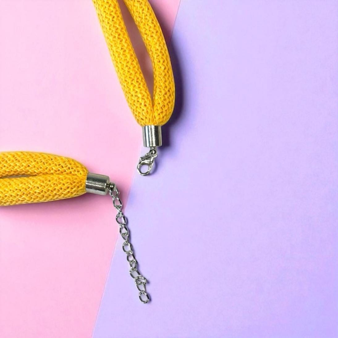 Chunky Handmade Hitch Knot Macramé Necklace