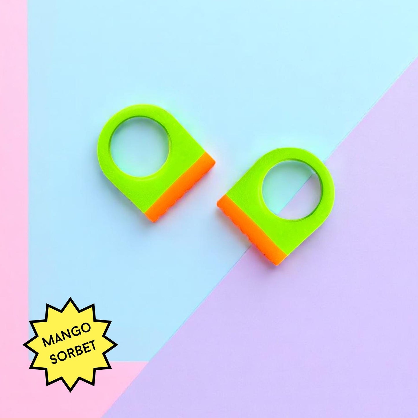 Chunky Polymer Clay Statement Ring