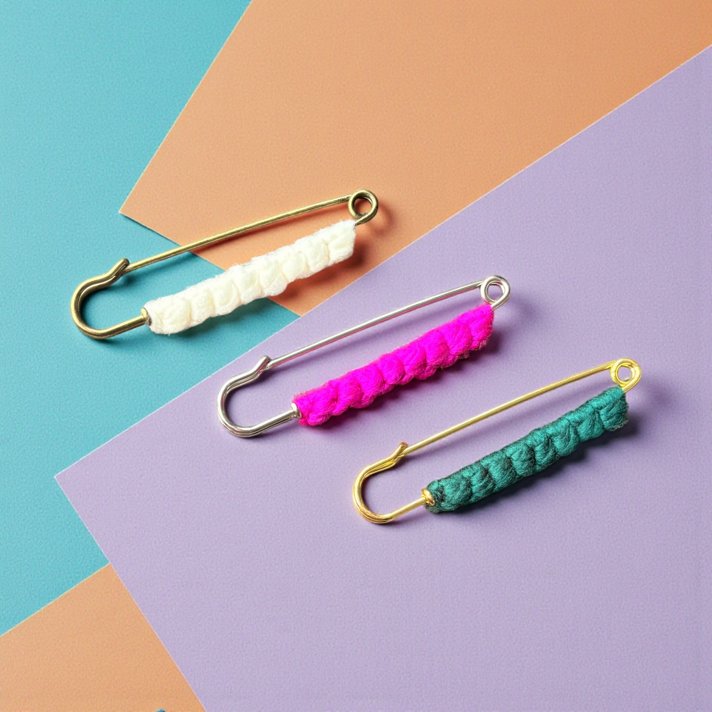 Oversized Macramé Styling Pin