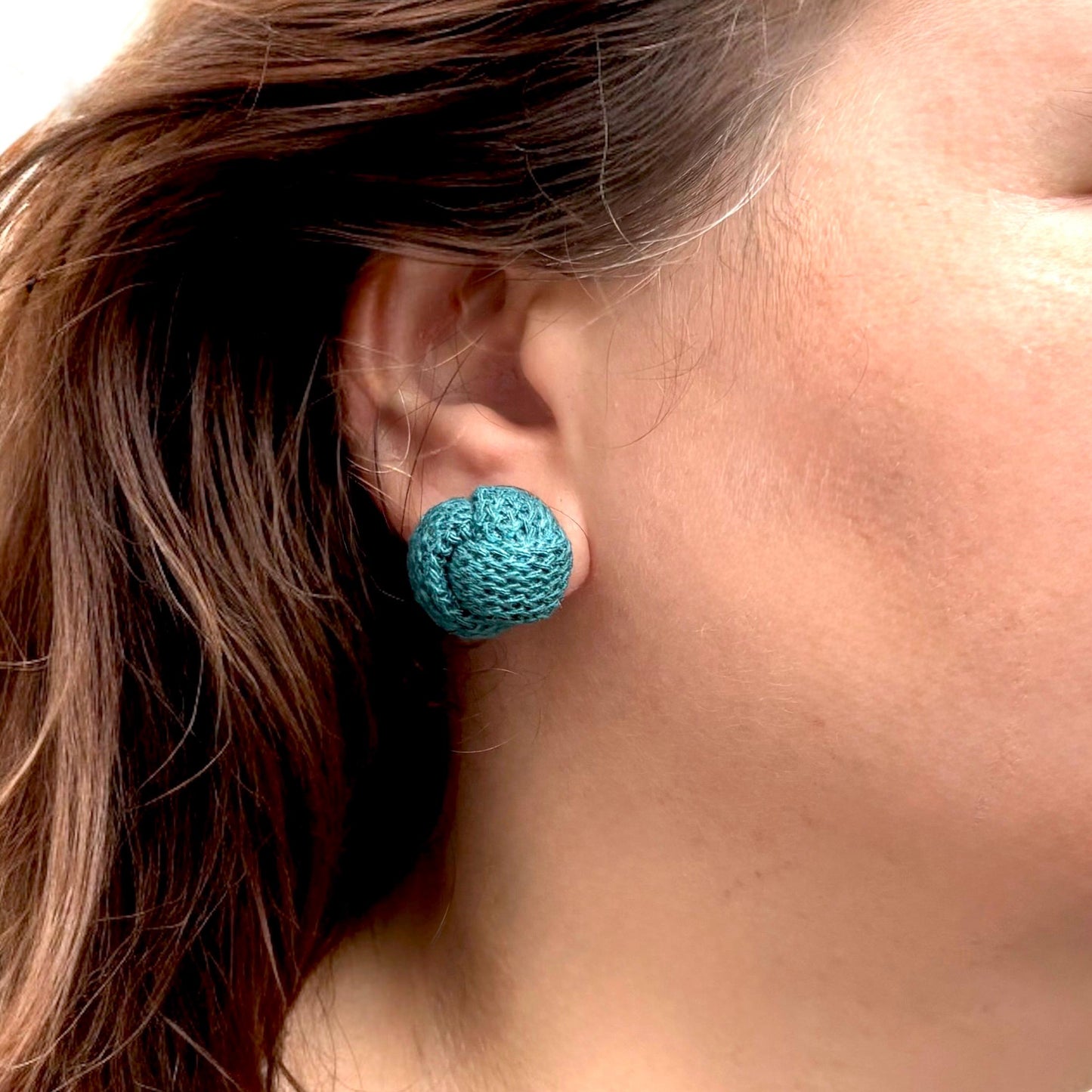 Handmade Macramé Knot Earrings