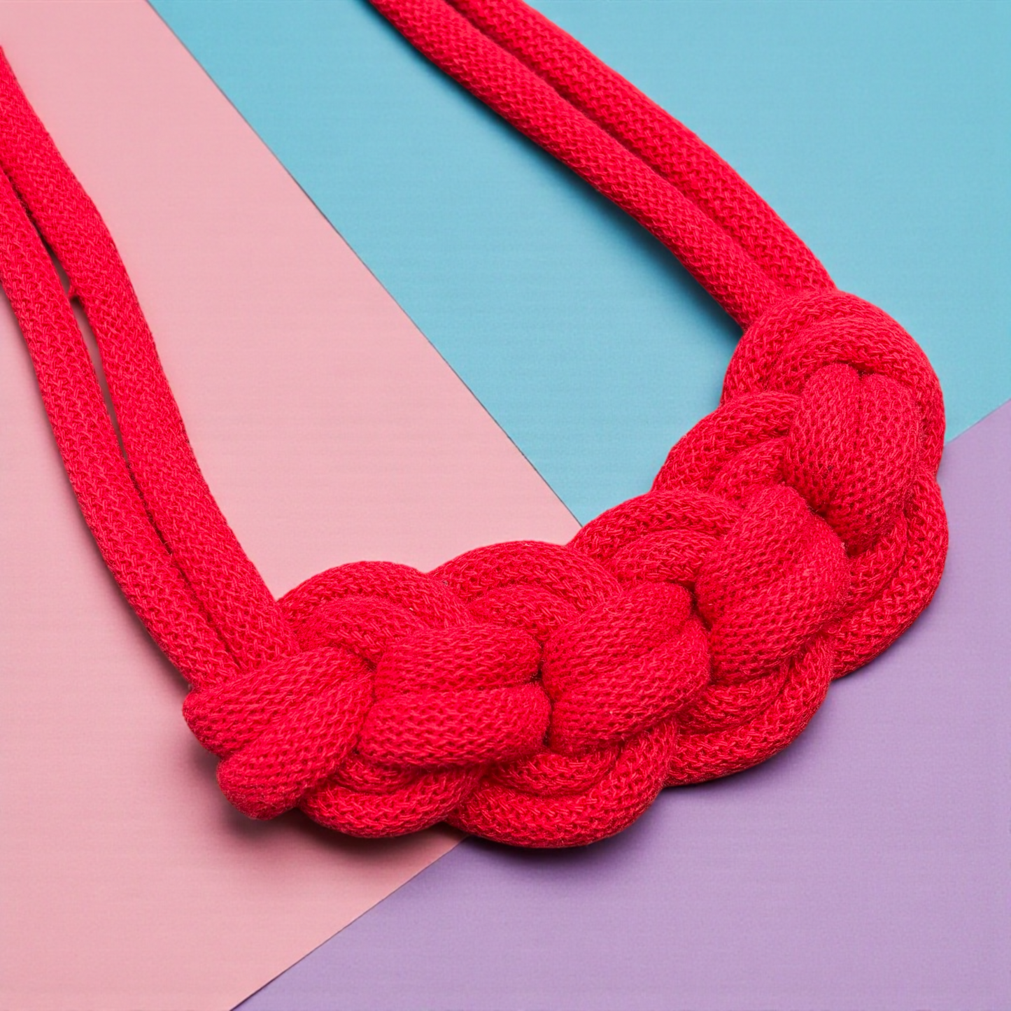 Handmade Loop Knot Macramé Necklace