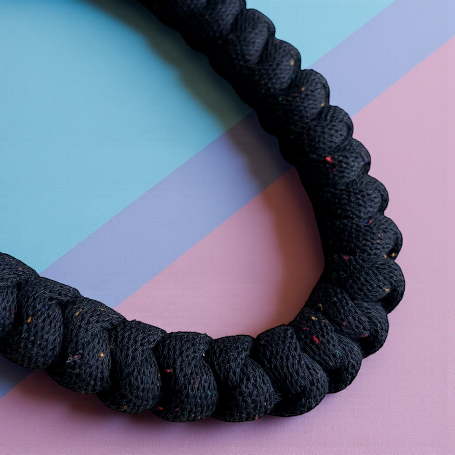 Limited Edition - Chunky 'Midnight Dust' Recycled Cotton Cord Necklace
