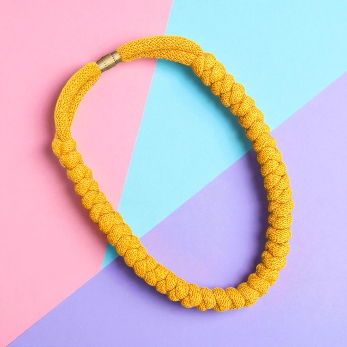 Chunky Macramé Snake Knot Necklace