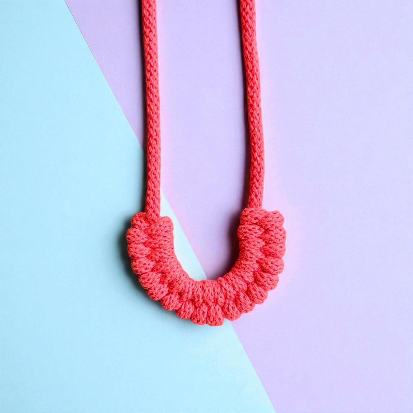 Girls Woven Macrame Necklace