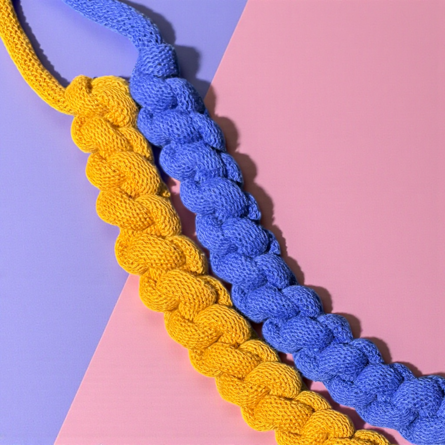 Chunky Spring Knot Macramé Necklace - Handmade Statement Necklace