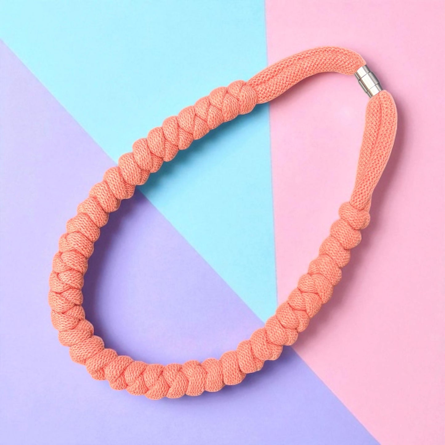 Chunky Macramé Snake Knot Necklace