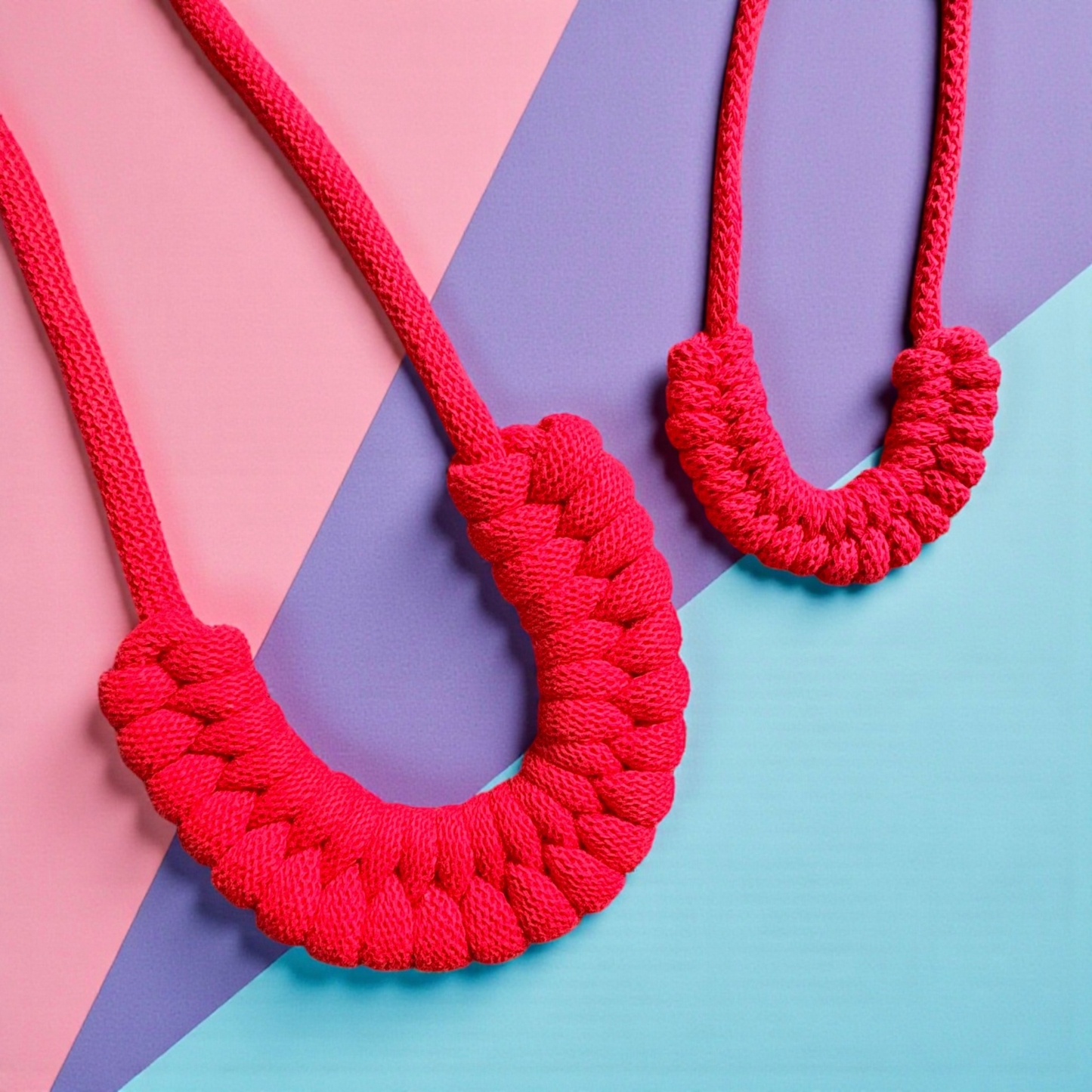Mummy + Me Woven Macramé Necklace Set