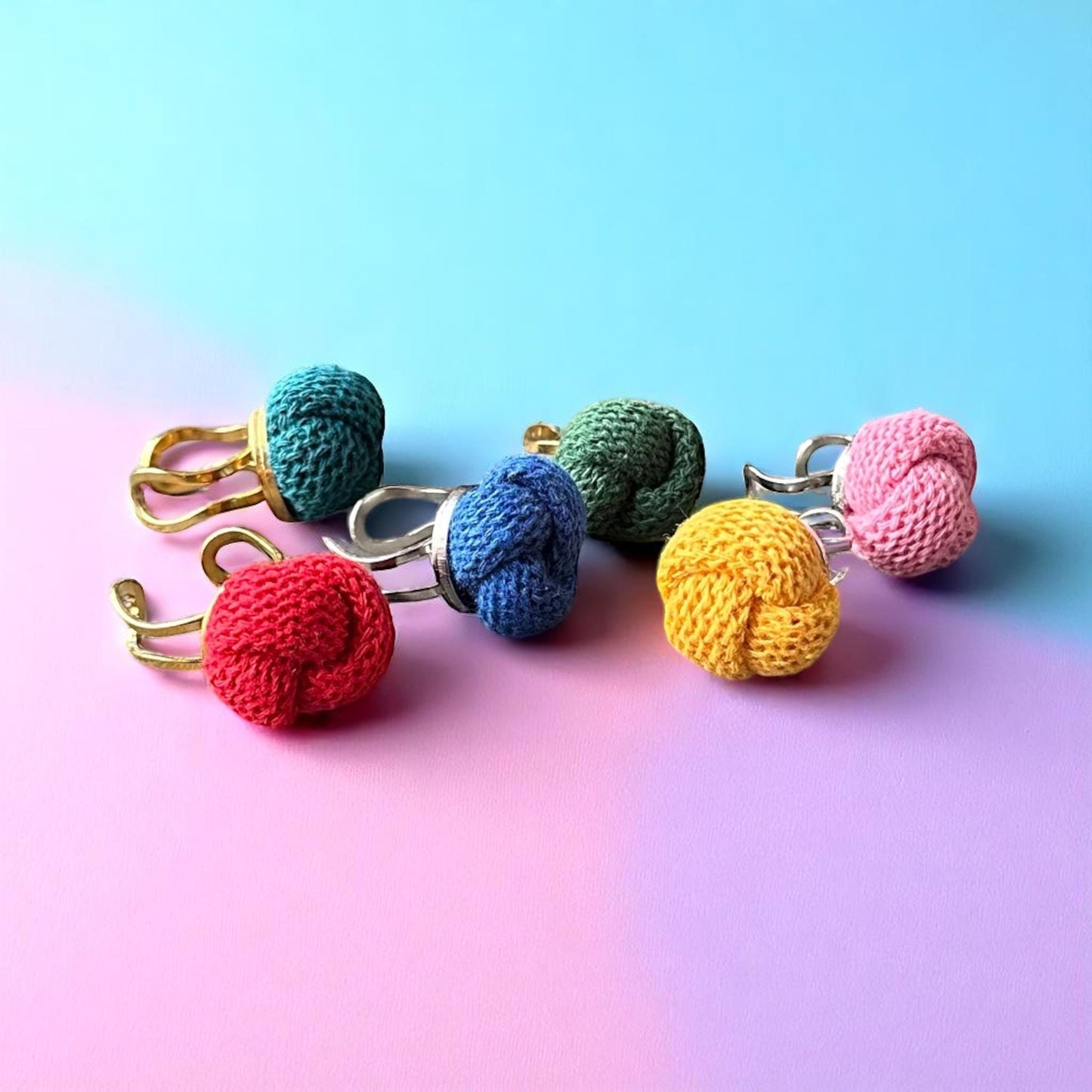 Adjustable Chunky Cotton Knot Ring
