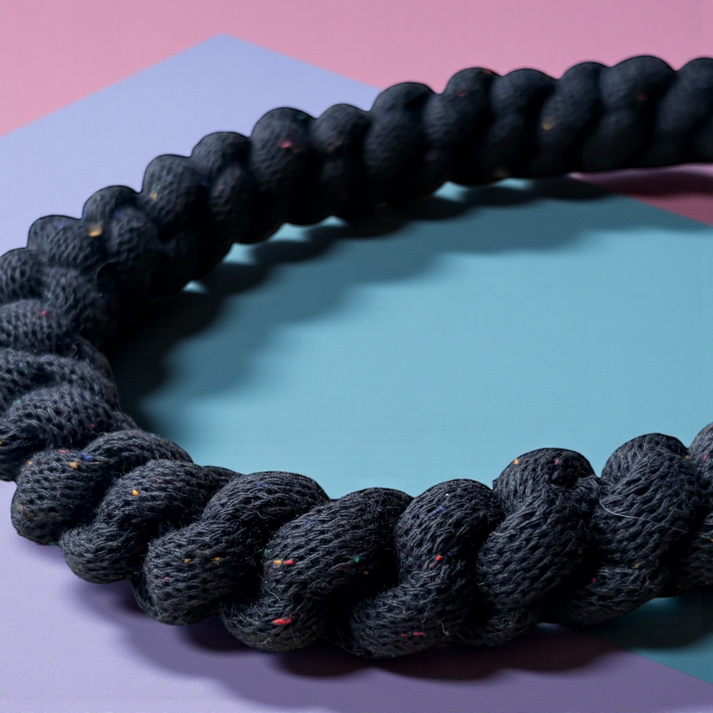 Limited Edition - Chunky 'Midnight Dust' Recycled Cotton Cord Necklace
