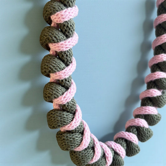 Chunky Spiral Macrame Necklace