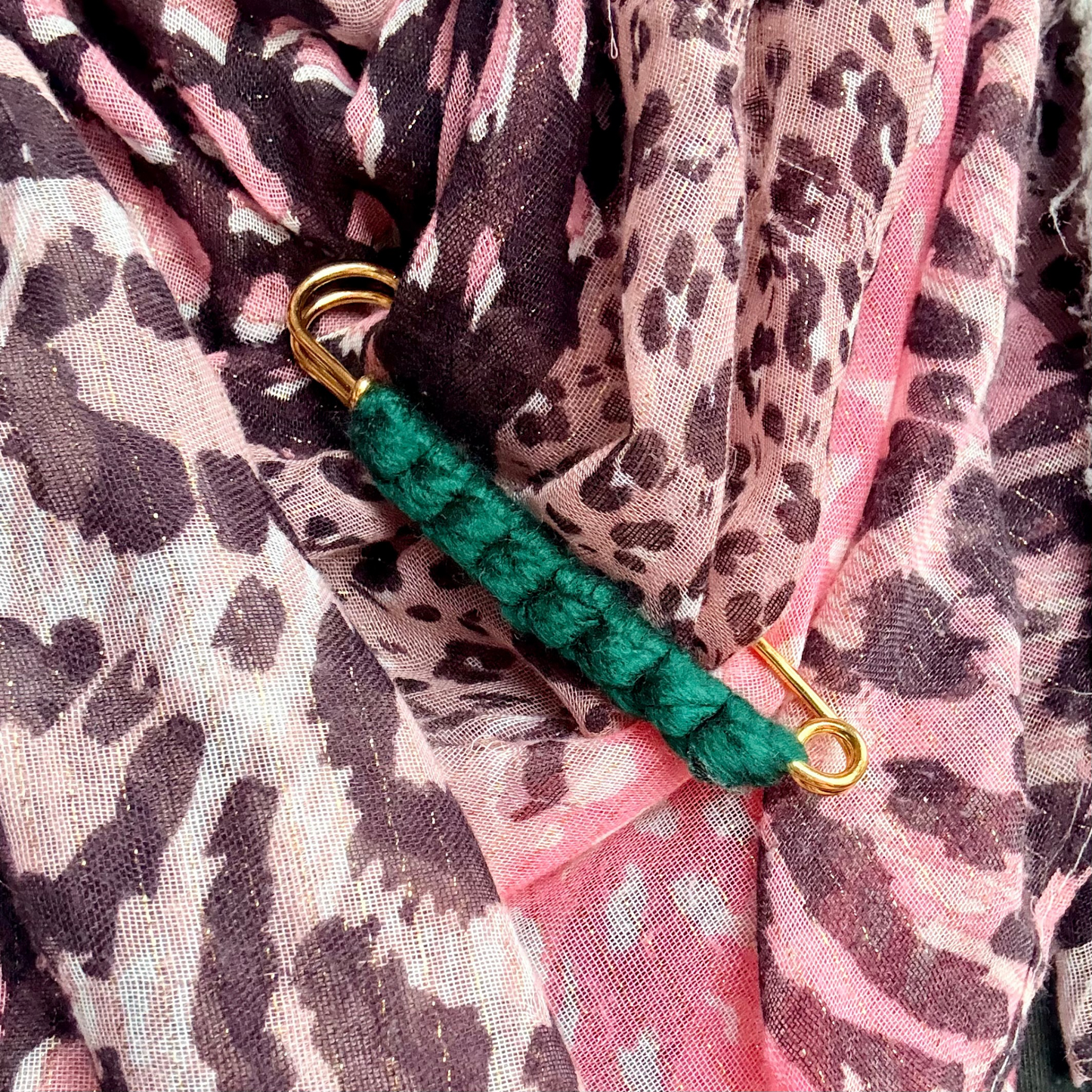 Oversized Macramé Styling Pin