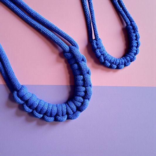 Mummy + Me Hitch Knot Macramé Necklace Set
