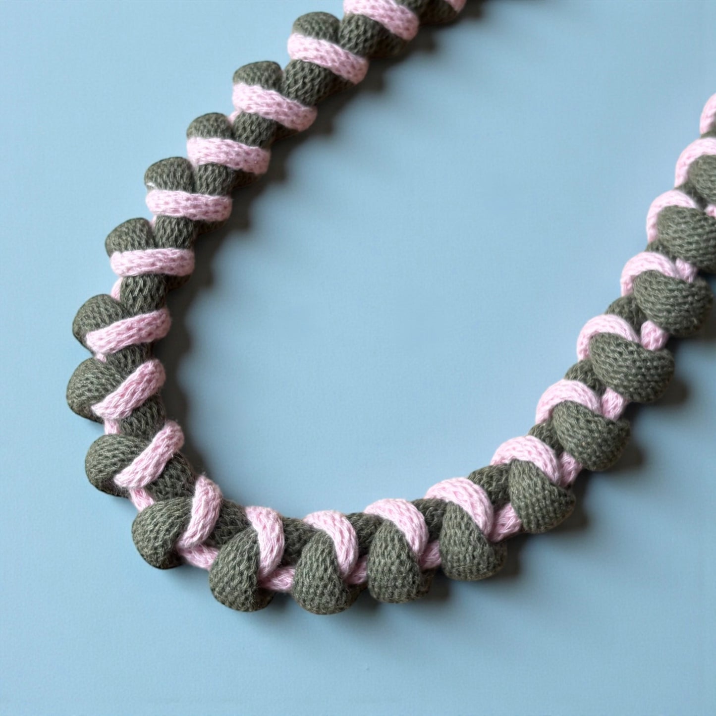 Chunky Spiral Macrame Necklace