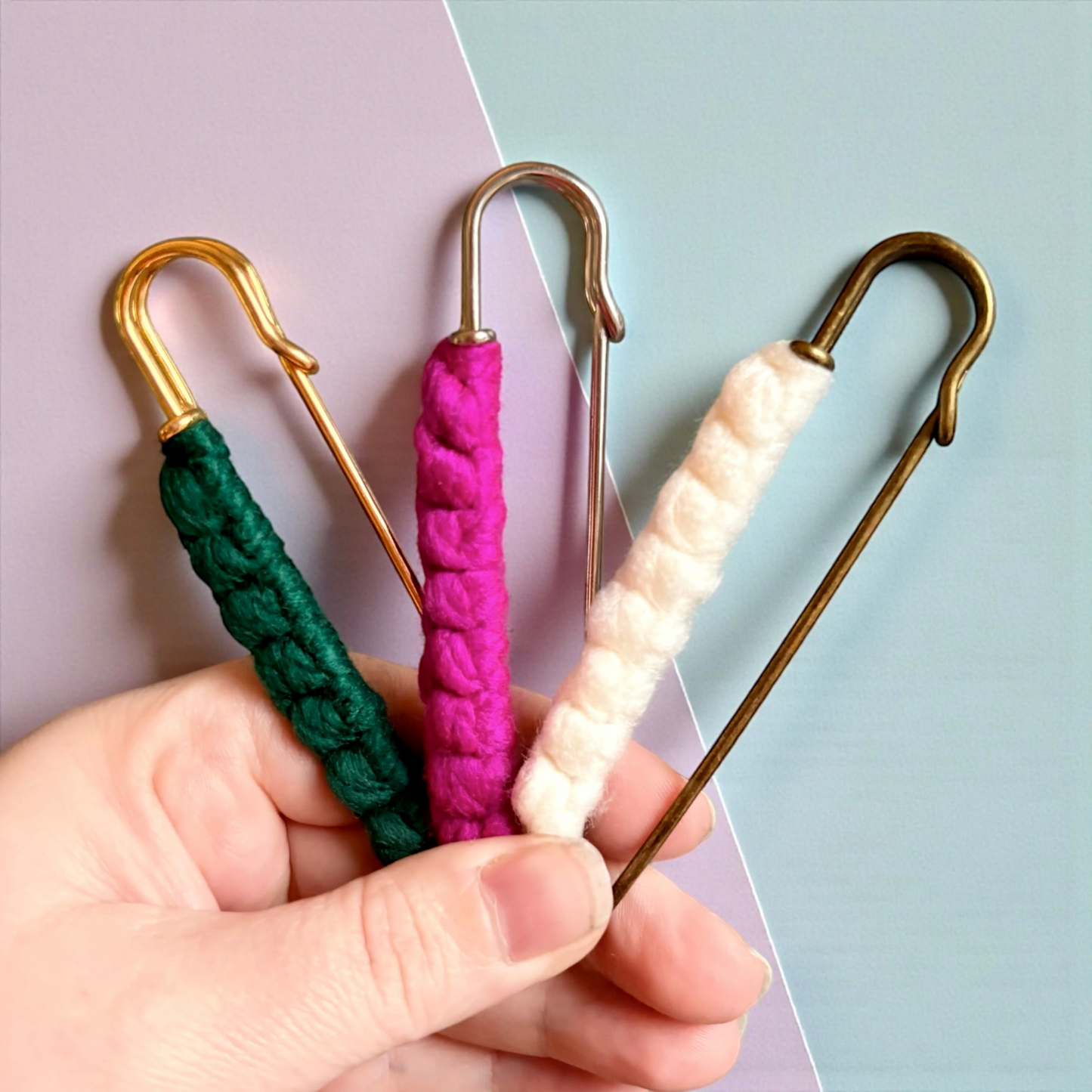 Oversized Macramé Styling Pin