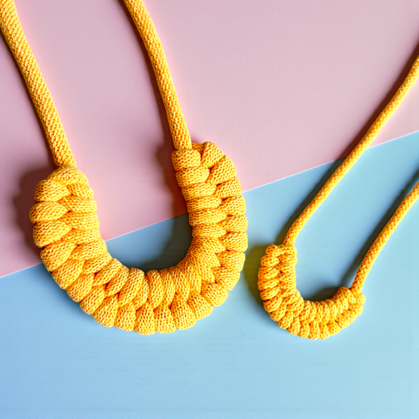 Mummy + Me Woven Macramé Necklace Set