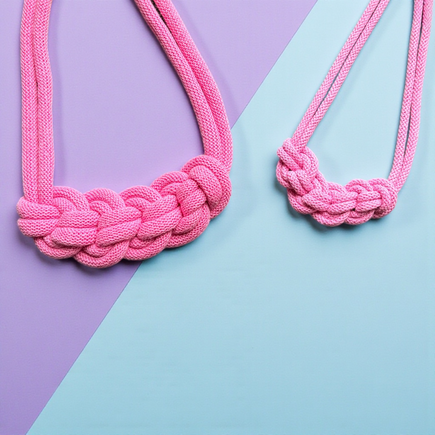 Mummy + Me Loop Knot Macramé Necklace Set