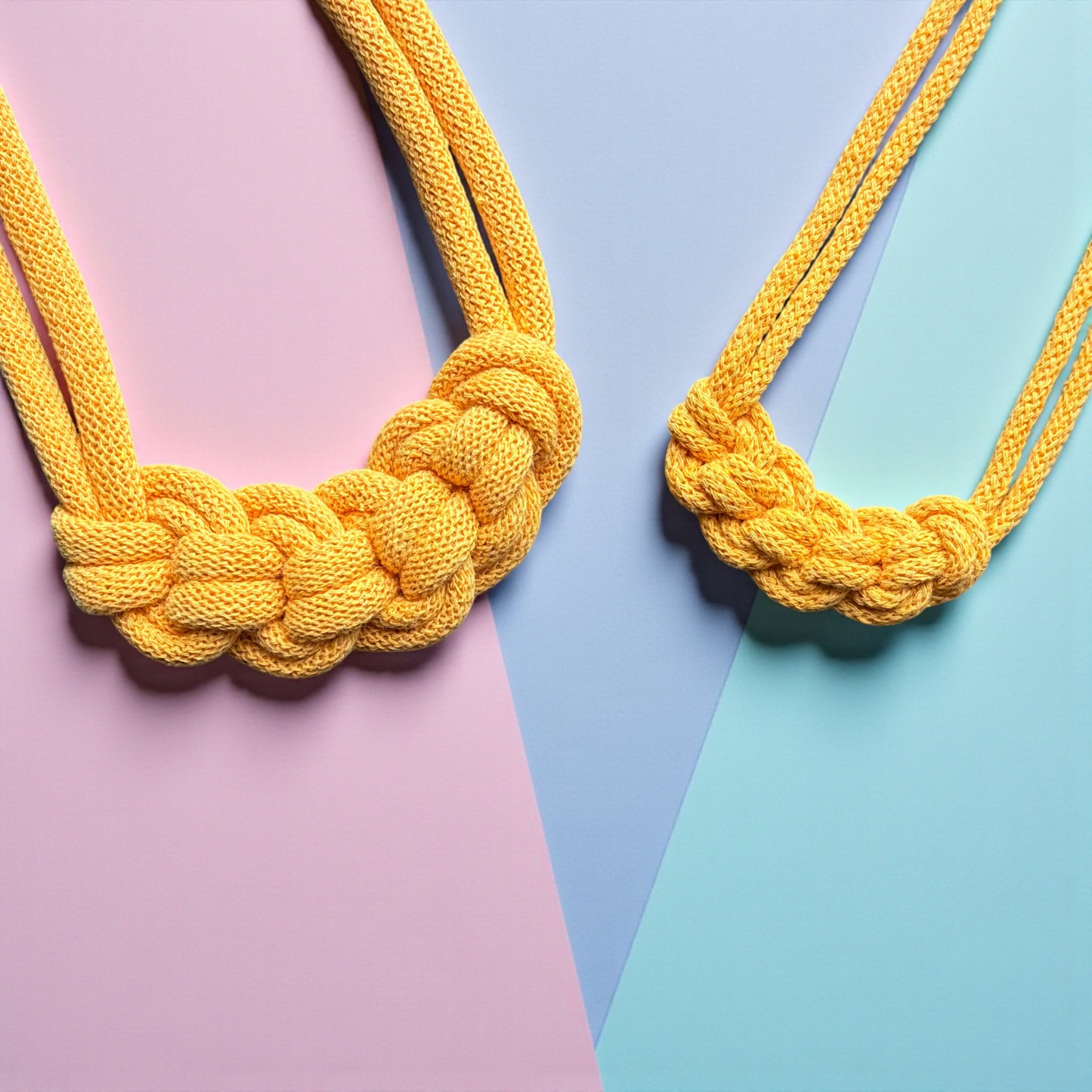 Mummy + Me Loop Knot Macramé Necklace Set