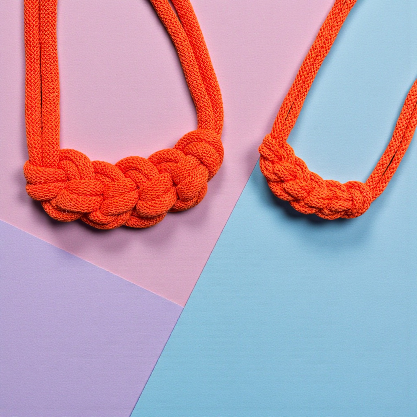 Mummy + Me Loop Knot Macramé Necklace Set