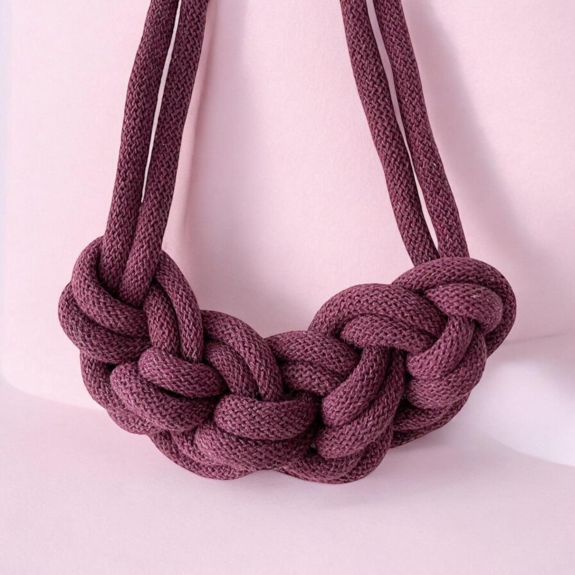 Handmade Loop Knot Macramé Necklace