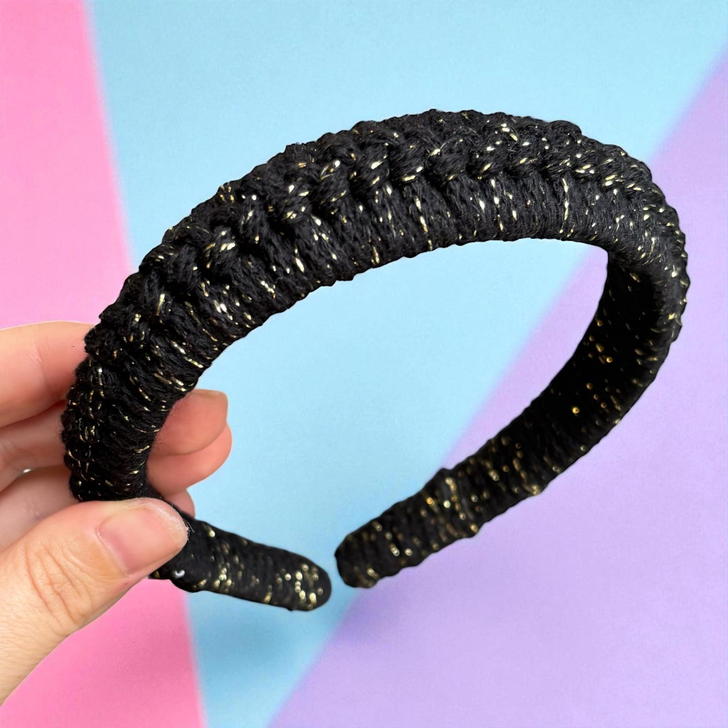 Handmade Braided Macrame Headband – Boho Hair Accessory