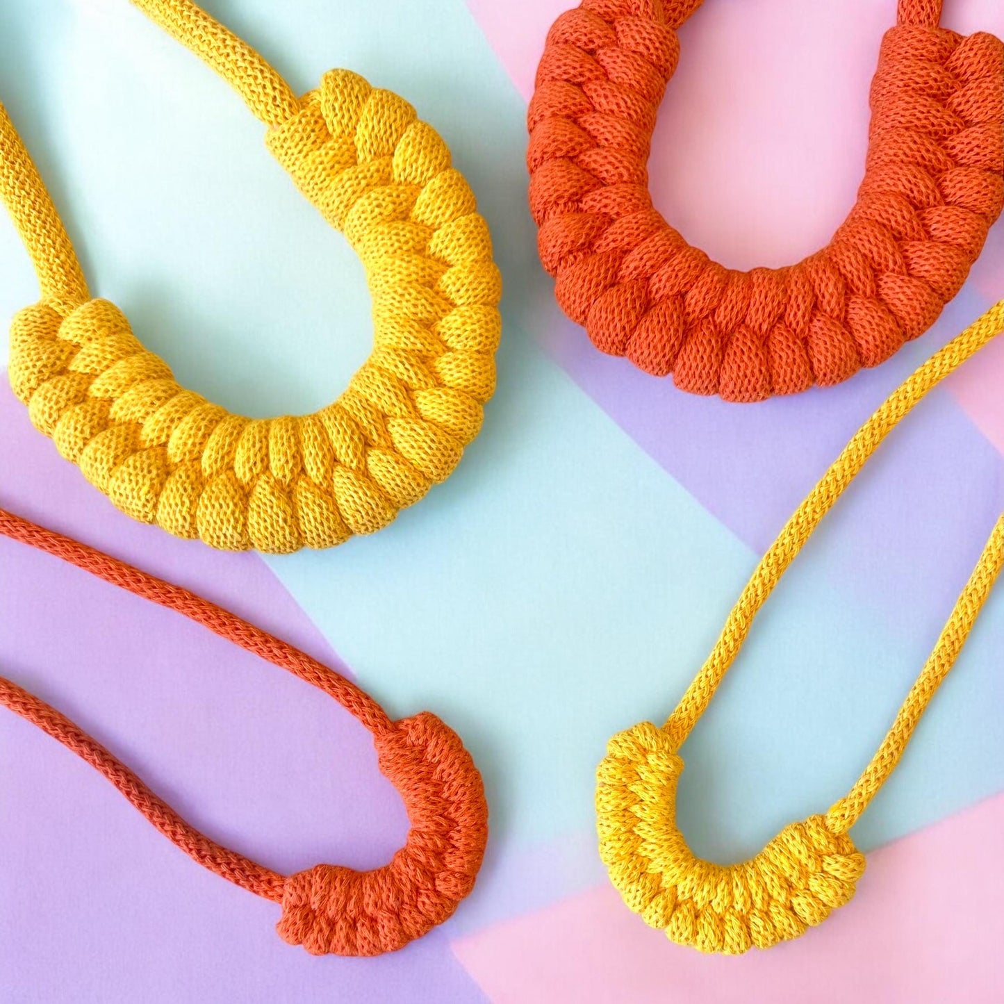 Mummy + Me Woven Macramé Necklace Set