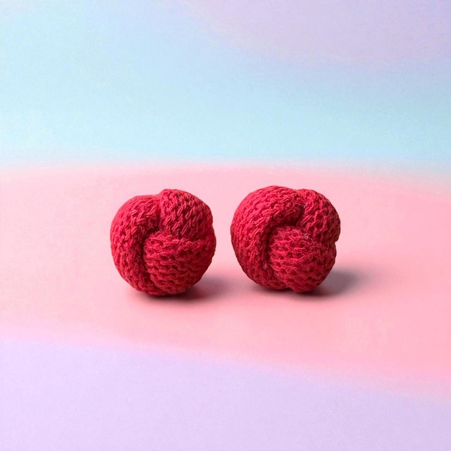 Handmade Macramé Knot Earrings