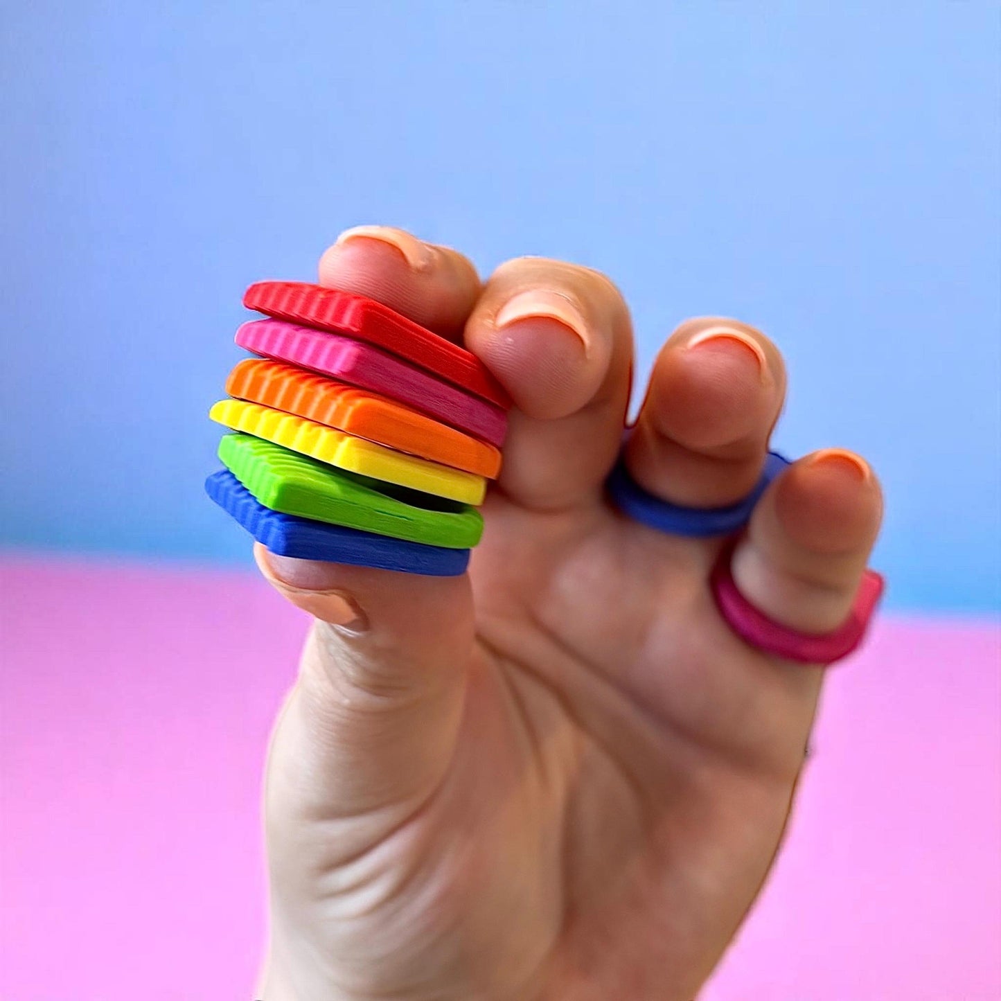 Chunky Polymer Clay Statement Ring