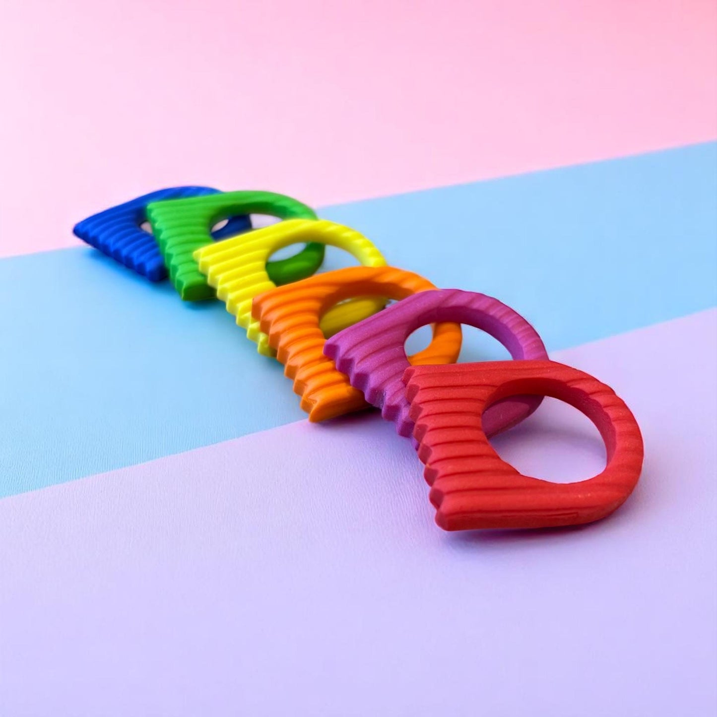 Chunky Polymer Clay Statement Ring