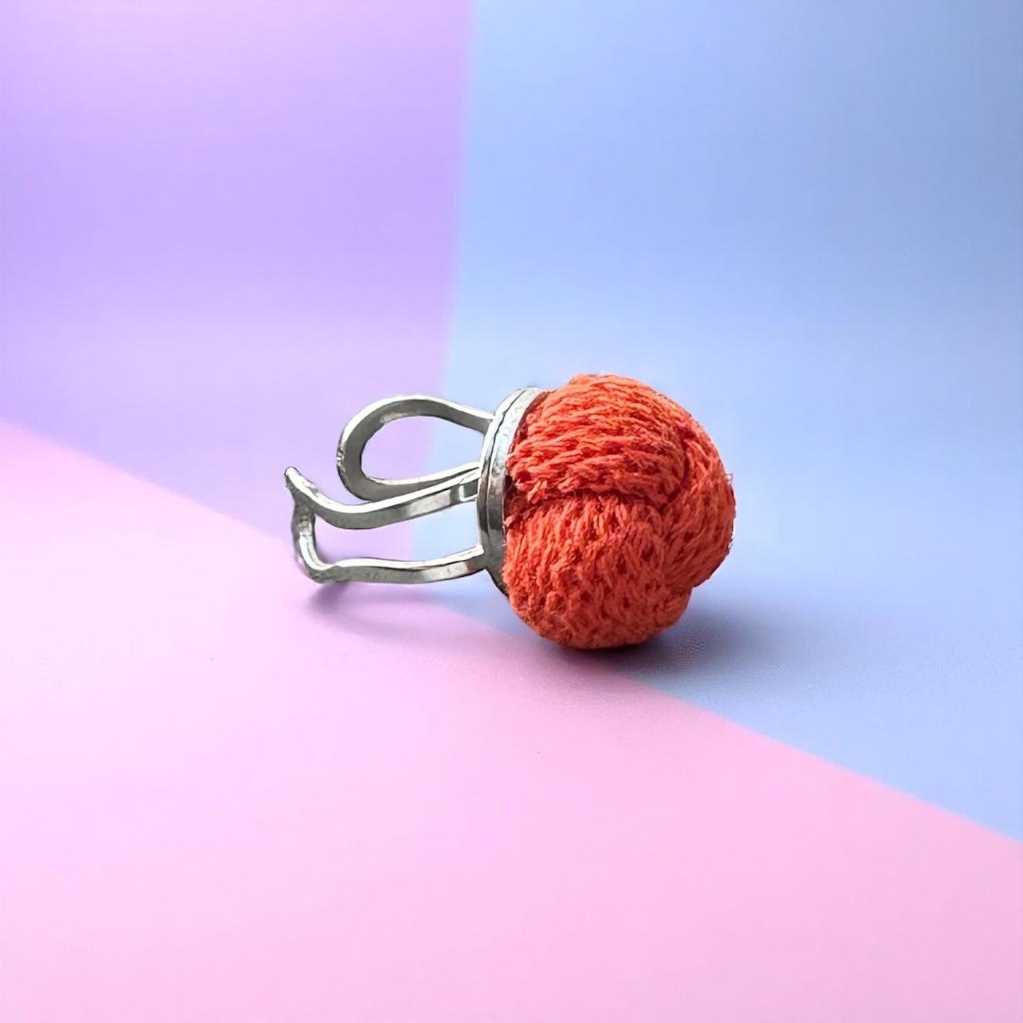 Adjustable Chunky Cotton Knot Ring