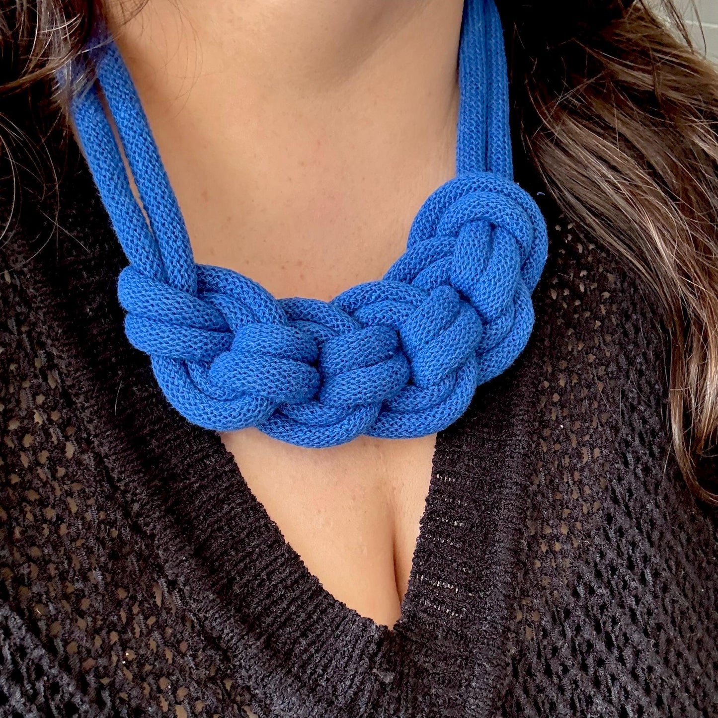 Handmade Loop Knot Macramé Necklace